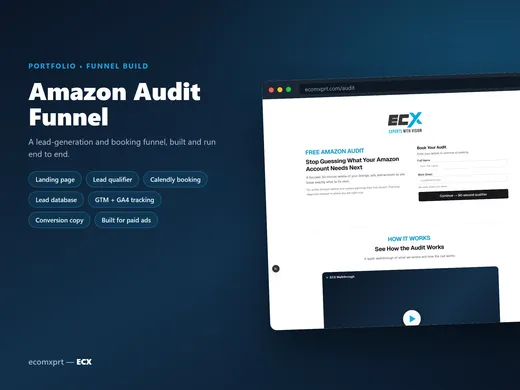EcomXprt lead generation funnel overview